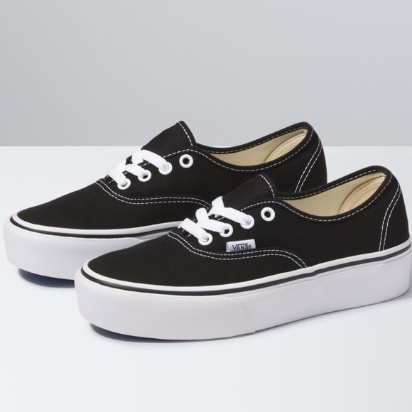 Vans Shoes - Black platform classic vans